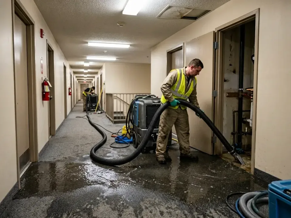 multi-unit-apartment-hallway-f-005 — frequently asked questions, Emergency Burst Pipe Water Extraction & Removal in Lucas, TX